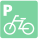 Parking area for bicycles